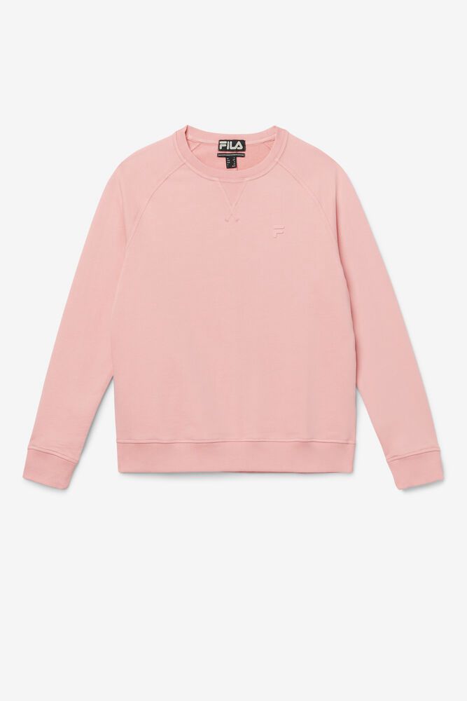 Fila Sweatshirt Mens Pink - Logan Crewneck - Philippines 0986123-ME